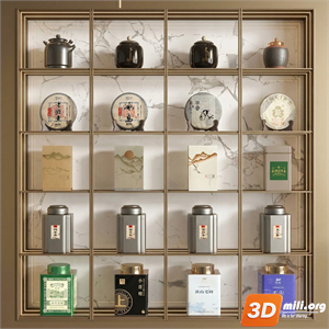 Tea Set 3D Model
